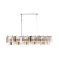 16 Light Linear Chandelier by Crystorama - Addis Collection, Polished Chrome Finish - ADD-337-CH-AU