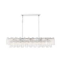 16 Light Linear Chandelier by Crystorama - Addis Collection, Polished Chrome Finish - ADD-337-CH-CL