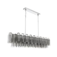 16 Light Linear Chandelier by Crystorama - Addis Collection, Polished Chrome Finish - ADD-337-CH-SM
