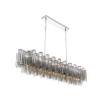 16 Light Linear Chandelier by Crystorama - Addis Collection, Polished Chrome Finish - ADD-337-CH-SM