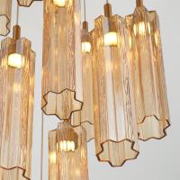 LED Pendant by Crystorama - Addis Collection, Aged Brass Finish - ADD-405-AG-AM