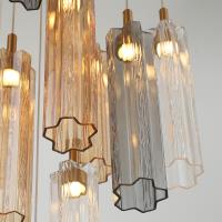 LED Pendant by Crystorama - Addis Collection, Aged Brass Finish - ADD-405-AG-AU