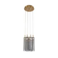 LED Pendant by Crystorama - Addis Collection, Aged Brass Finish - ADD-405-AG-SM
