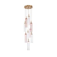 LED Pendant by Crystorama - Addis Collection, Aged Brass Finish - ADD-405-AG-SP