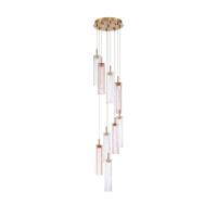 LED Pendant by Crystorama - Addis Collection, Aged Brass Finish - ADD-405-AG-SP