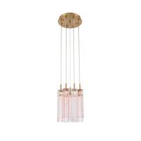 LED Pendant by Crystorama - Addis Collection, Aged Brass Finish - ADD-405-AG-SP
