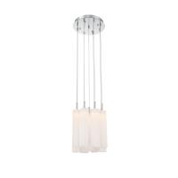 LED Pendant by Crystorama - Addis Collection, Polished Chrome Finish - ADD-405-CH-WH
