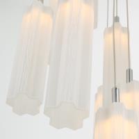 LED Pendant by Crystorama - Addis Collection, Polished Chrome Finish - ADD-405-CH-WH