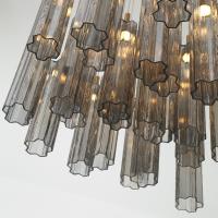 LED Pendant by Crystorama - Addis Collection, Aged Brass Finish - ADD-415-AG-SM