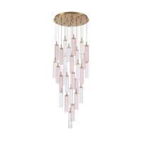 LED Pendant by Crystorama - Addis Collection, Aged Brass Finish - ADD-415-AG-SP