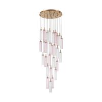 LED Pendant by Crystorama - Addis Collection, Aged Brass Finish - ADD-415-AG-SP