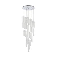 LED Pendant by Crystorama - Addis Collection, Polished Chrome Finish - ADD-415-CH-WH