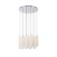 LED Pendant by Crystorama - Addis Collection, Polished Chrome Finish - ADD-415-CH-WH