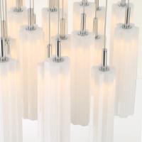 LED Pendant by Crystorama - Addis Collection, Polished Chrome Finish - ADD-415-CH-WH