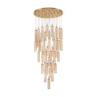 LED Pendant by Crystorama - Addis Collection, Aged Brass Finish - ADD-423-AG-AM