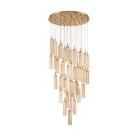 LED Pendant by Crystorama - Addis Collection, Aged Brass Finish - ADD-423-AG-AM