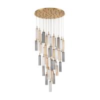 LED Pendant by Crystorama - Addis Collection, Aged Brass Finish - ADD-423-AG-AU