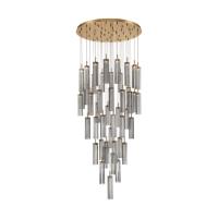 LED Pendant by Crystorama - Addis Collection, Aged Brass Finish - ADD-423-AG-SM