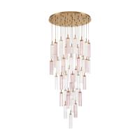 LED Pendant by Crystorama - Addis Collection, Aged Brass Finish - ADD-423-AG-SP