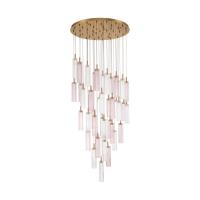LED Pendant by Crystorama - Addis Collection, Aged Brass Finish - ADD-423-AG-SP