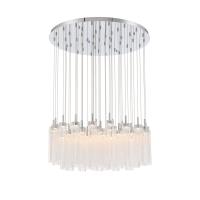 LED Pendant by Crystorama - Addis Collection, Polished Chrome Finish - ADD-423-CH-CL