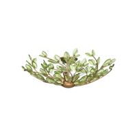 Four Light Semi Flush Mount by Crystorama - Bridget Collection, Soft Gold Finish - BGT-330-SG-GR