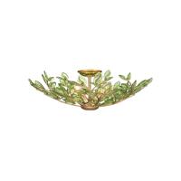 Four Light Semi Flush Mount by Crystorama - Bridget Collection, Soft Gold Finish - BGT-330-SG-GR