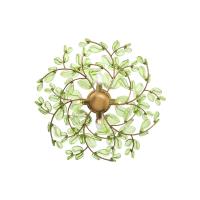 Four Light Semi Flush Mount by Crystorama - Bridget Collection, Soft Gold Finish - BGT-330-SG-GR