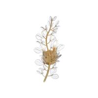 Two Light Wall Sconce by Crystorama - Bridget Collection, Soft Gold Finish - BGT-331-SG-CL