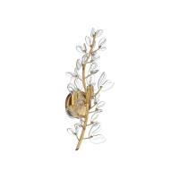 Two Light Wall Sconce by Crystorama - Bridget Collection, Soft Gold Finish - BGT-331-SG-CL