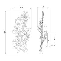 Two Light Wall Sconce by Crystorama - Bridget Collection, Soft Gold Finish - BGT-331-SG-CL