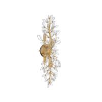 Four Light Wall Sconce by Crystorama - Bridget Collection, Soft Gold Finish - BGT-332-SG-CL