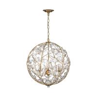 Three Light Chandelier by Crystorama - Bridget Collection, Soft Gold Finish - BGT-334-SG-CL