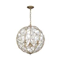 Three Light Chandelier by Crystorama - Bridget Collection, Soft Gold Finish - BGT-334-SG-CL