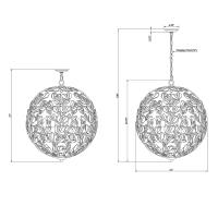 Six Light Chandelier by Crystorama - Bridget Collection, Soft Gold Finish - BGT-335-SG-CL
