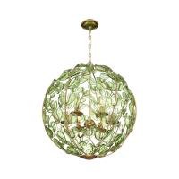 Six Light Chandelier by Crystorama - Bridget Collection, Soft Gold Finish - BGT-335-SG-GR