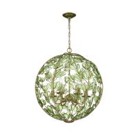 Six Light Chandelier by Crystorama - Bridget Collection, Soft Gold Finish - BGT-335-SG-GR