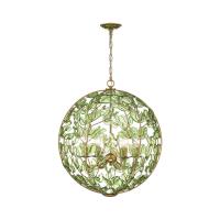 Six Light Chandelier by Crystorama - Bridget Collection, Soft Gold Finish - BGT-335-SG-GR