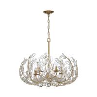 Five Light Chandelier by Crystorama - Bridget Collection, Soft Gold Finish - BGT-336-SG-CL