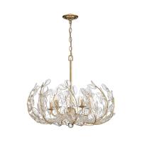 Five Light Chandelier by Crystorama - Bridget Collection, Soft Gold Finish - BGT-336-SG-CL