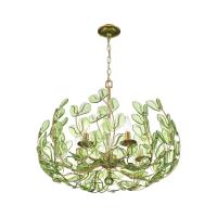 Five Light Chandelier by Crystorama - Bridget Collection, Soft Gold Finish - BGT-336-SG-GR