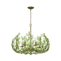 Five Light Chandelier by Crystorama - Bridget Collection, Soft Gold Finish - BGT-336-SG-GR