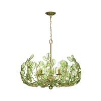 Five Light Chandelier by Crystorama - Bridget Collection, Soft Gold Finish - BGT-336-SG-GR