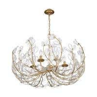Six Light Chandelier by Crystorama - Bridget Collection, Soft Gold Finish - BGT-338-SG-CL