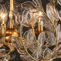 Six Light Chandelier by Crystorama - Bridget Collection, Soft Gold Finish - BGT-338-SG-CL