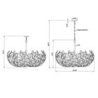 Six Light Chandelier by Crystorama - Bridget Collection, Soft Gold Finish - BGT-338-SG-CL