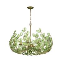 Six Light Chandelier by Crystorama - Bridget Collection, Soft Gold Finish - BGT-338-SG-GR