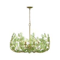 Six Light Chandelier by Crystorama - Bridget Collection, Soft Gold Finish - BGT-338-SG-GR