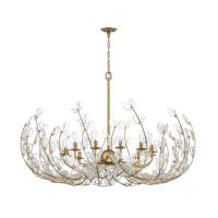12 Light Chandelier by Crystorama - Bridget Collection, Soft Gold Finish - BGT-339-SG-CL