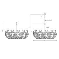 12 Light Chandelier by Crystorama - Bridget Collection, Soft Gold Finish - BGT-339-SG-CL